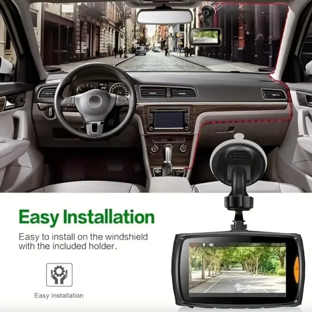 NEW HD 1080P Advanced Portable Dash Cam 2.7" LCD & Night Vision Camera + Mount - Picture 3 of 8